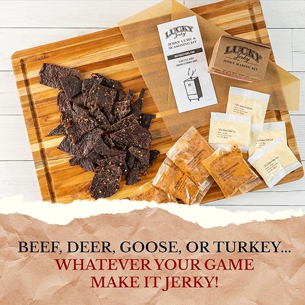LUCKY JERKY ORIGINAL DIY JERKY SEASONING KITS – SEASONS 20LBS OF MEAT