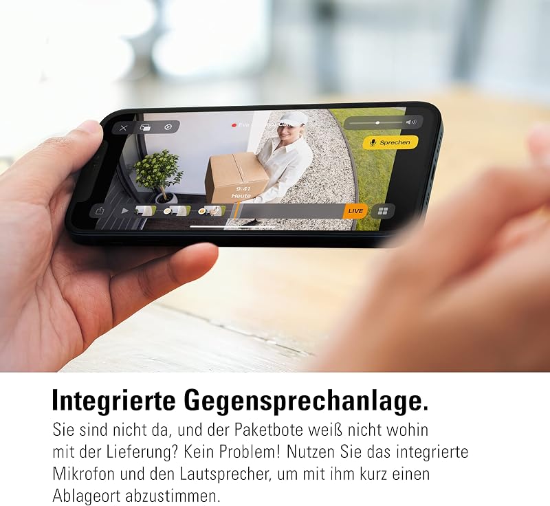 Outdoor Cam (Apple Home) 2er-Pack – Smarte Außenkamera mit Flutlicht