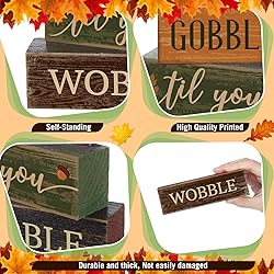 Lineshading 4 Pcs Fall Decorations for Home