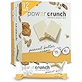 Power Crunch Protein Wafer Bars, High Protein Snacks with Delicious Taste, Peanut Butter Crème, 1.4 Ounce (12 Count)