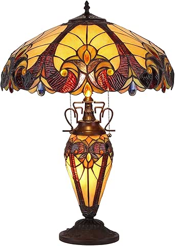 Chloe Lighting CH38632AV18-DT3 Tiffany Style Lámpara de mesa de 3 luces