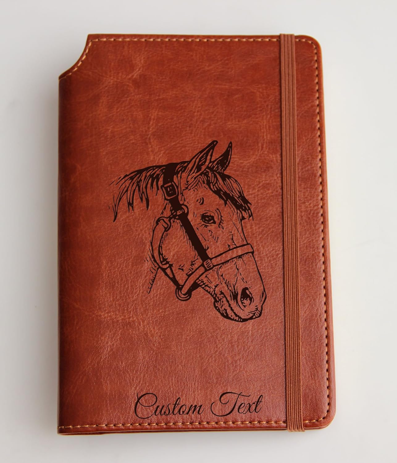 Customizable laser engraved horse Journal Journal