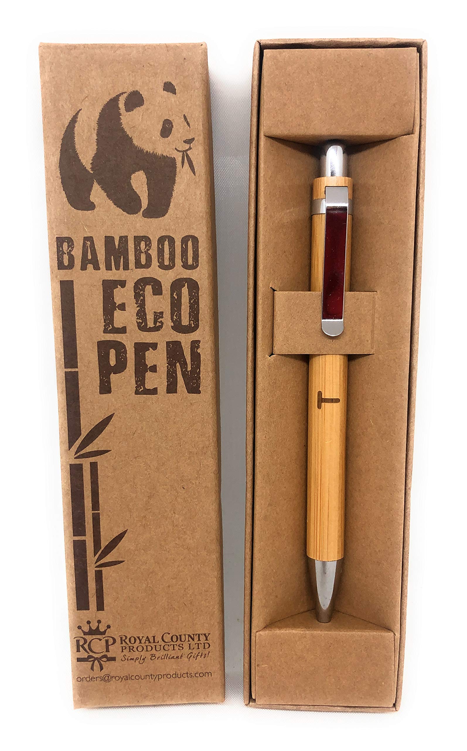 Royal County Personalised Bamboo Pens - Eco Friendly - T