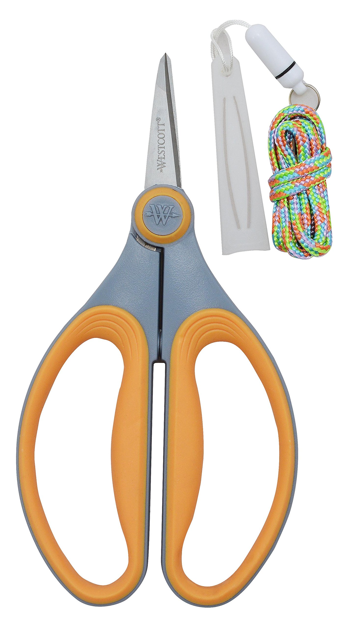 Westcott 6" Titanium Precision Scissors (1 Count, Yellow)