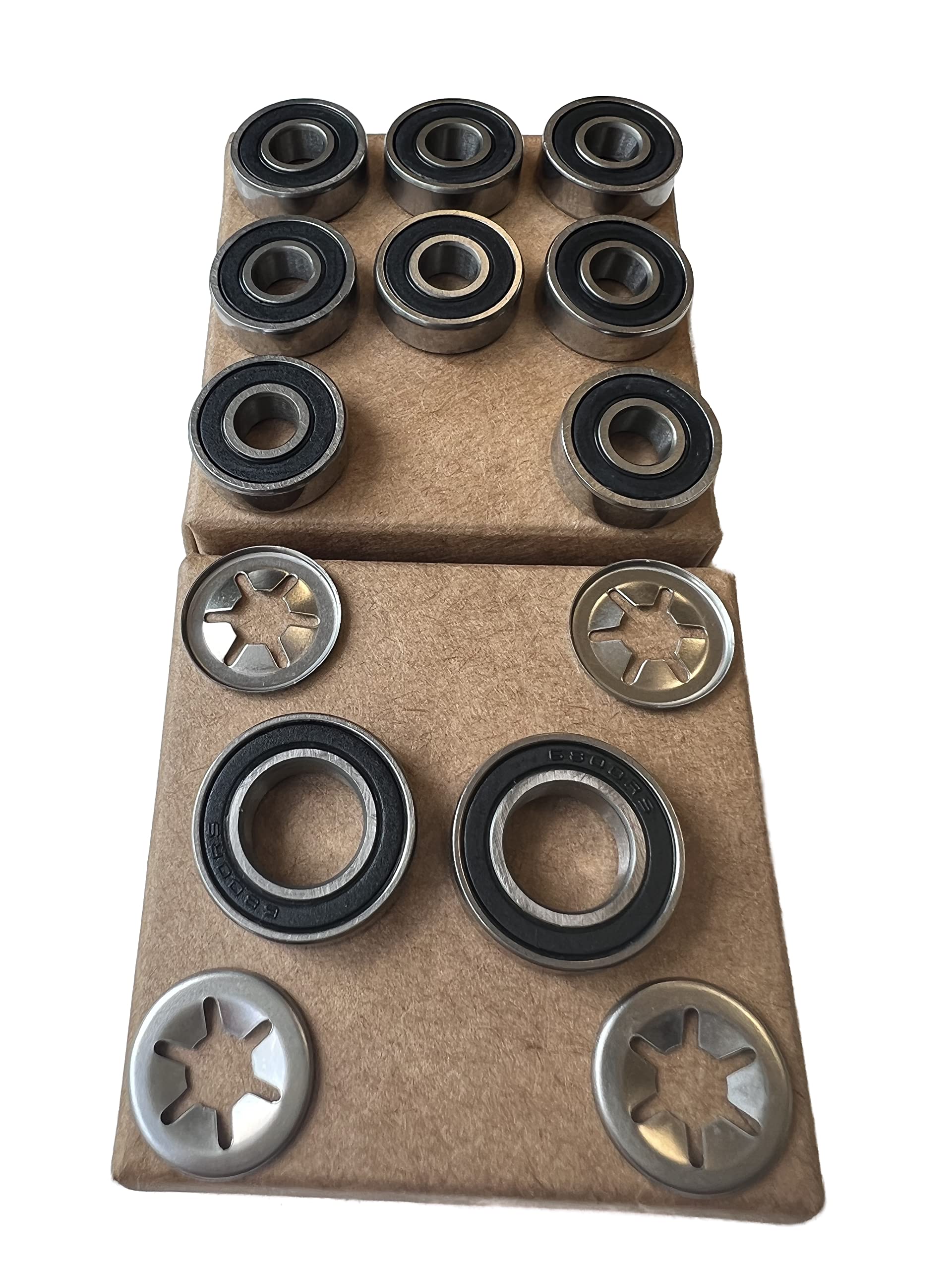 TIMBERA Ball Bearing Repair Kit (14-Pack) – Fits Husqvarna Automower Front Wheels, Axles, Cutting Motor Spindle Shaft – Models 310, 315, 315X – Robotic Mower Spare Parts