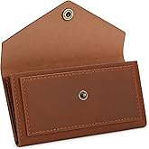 TheAntiq Genuine Slim Leather Wallet for Women (Tan) Compact Money Pouch for Cash, Small Travel Purse Women Money Organizer for Cash - Leather Cash Envelope Binder Travel Money Pouch Medium