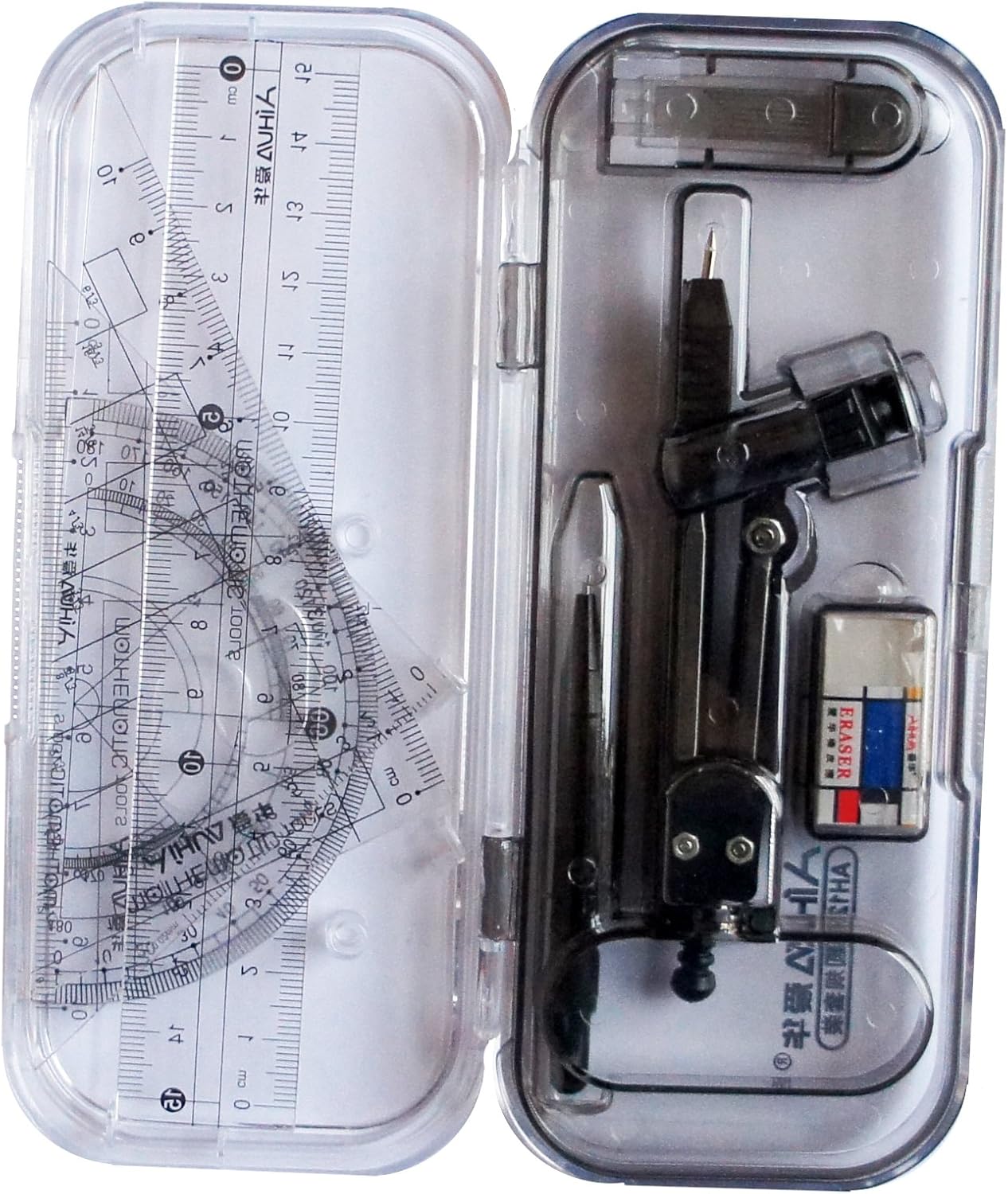 AH1217 Study Compass and Geometry Kit, 8Piece Assortment