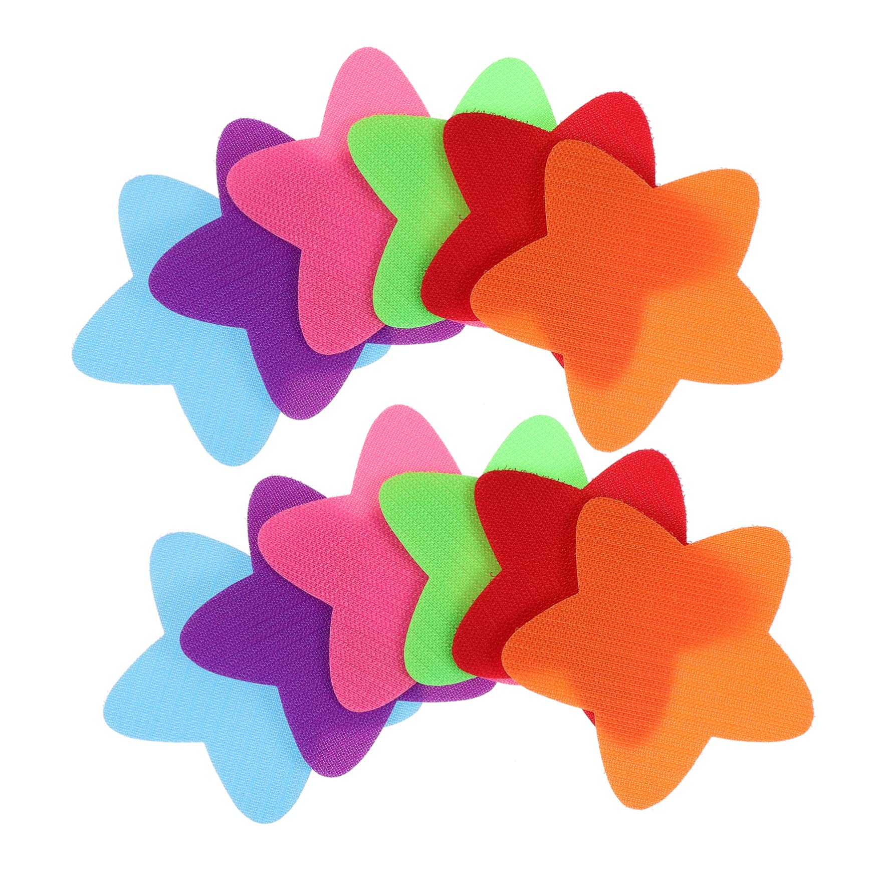 DOITOOL 60 Pcs Logo Colorful Rugs Round Seat Cushion Round Spot Markers Carpet Classroom Nylon Mark Sticker Carpet Star Markers Star Spot Markers