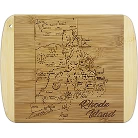 Totally Bamboo A Slice of Life Rhode Island Bamboo Serving and Cutting Board