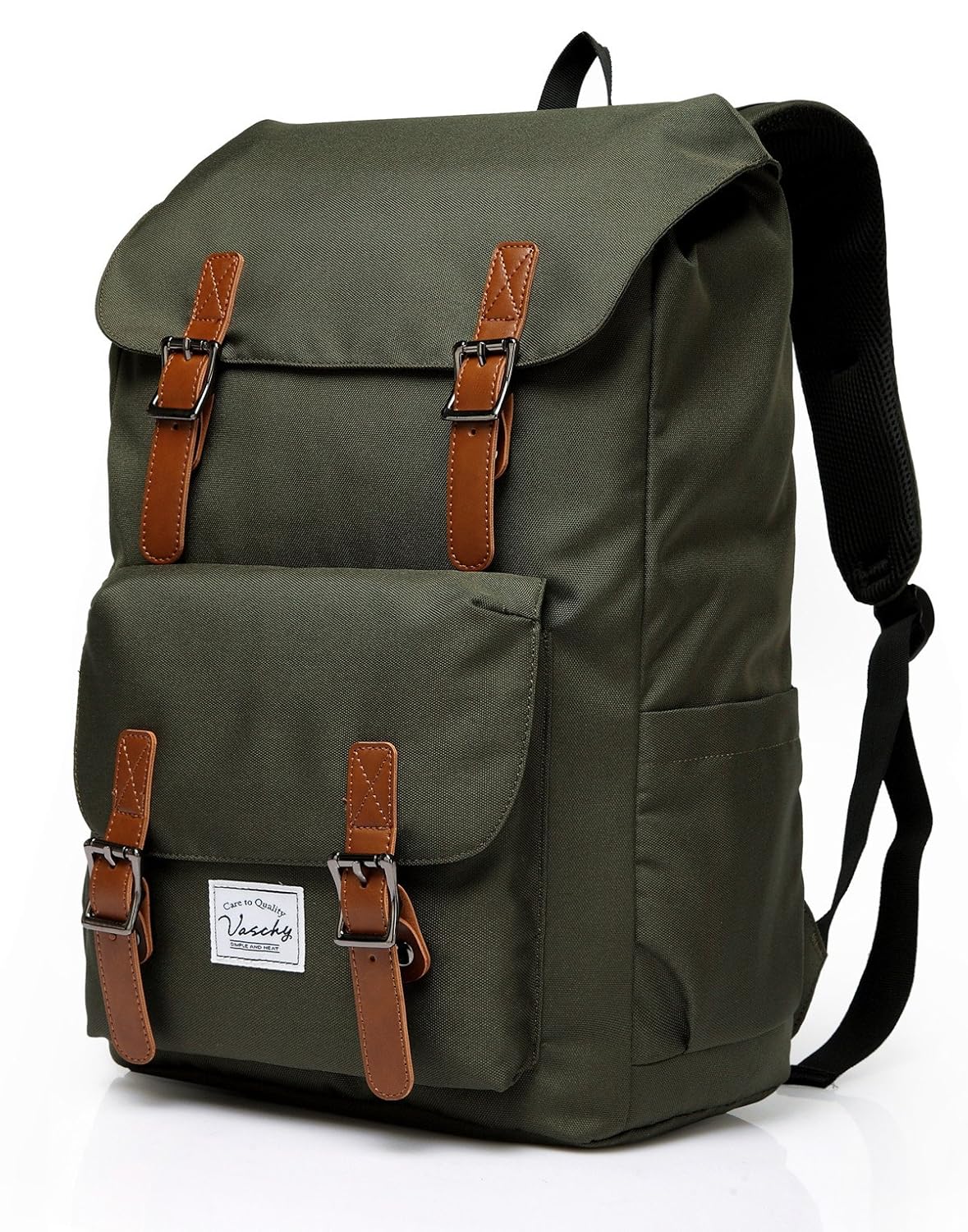 Vaschy Mochila Resistente al Agua Mochila Vintage Mochila Universitaria para Pulgadas Ordenador