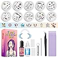 YOYOWY Tooth Gem Kit,Teeth Jewelry Kit with Glue and Light,Tooth Gems Kit for Teeth,DIY Tooth Gem Kit Professional,Fashionable Shining Crystal Teeth Jewelry Sweet Smile Gems (10 Box Crystal)