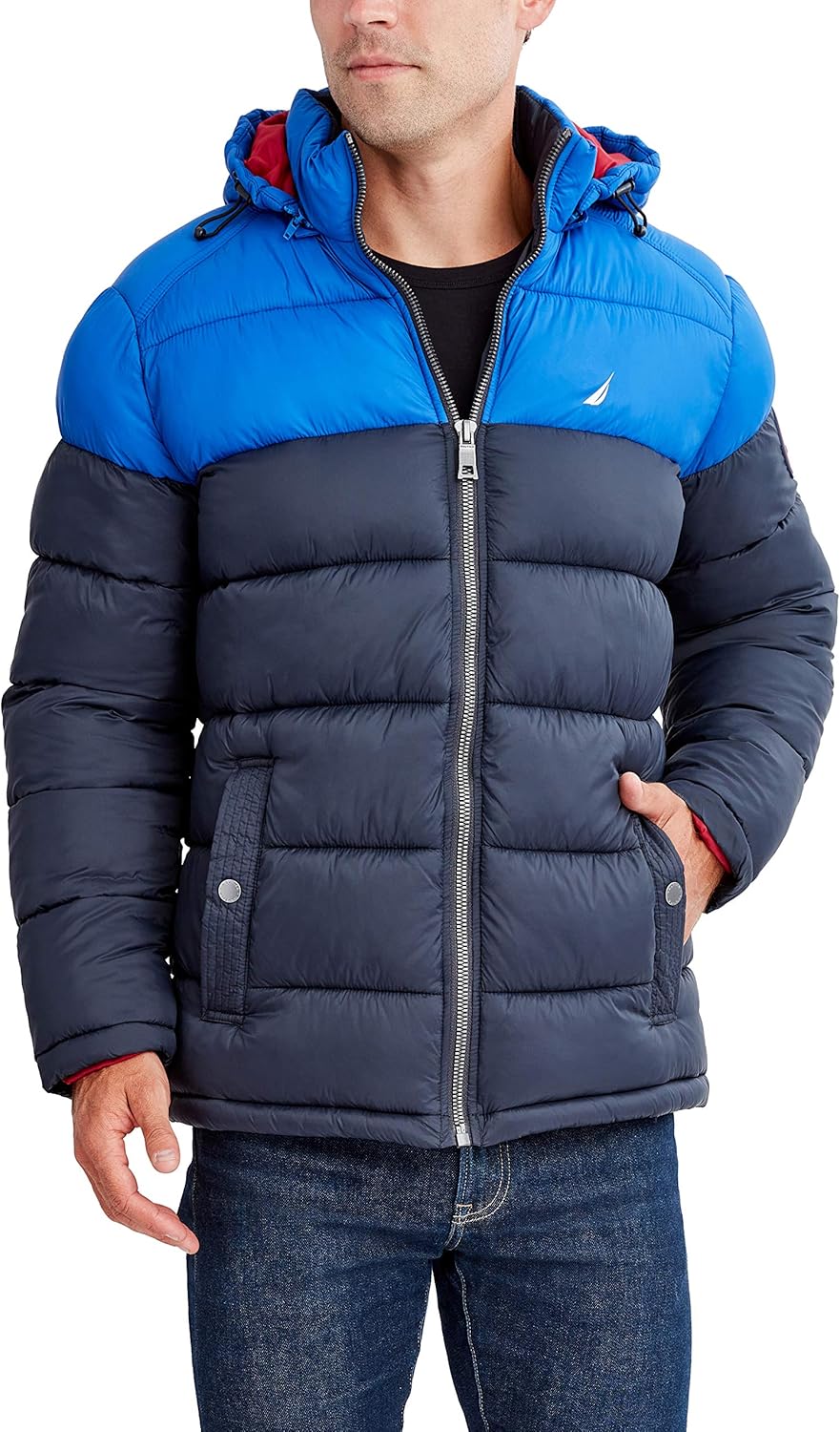 Nautica Men's Water Resistant Nylon Puffer Jacket, Dark Navy, S Amazon.ca Clothing & Accessories