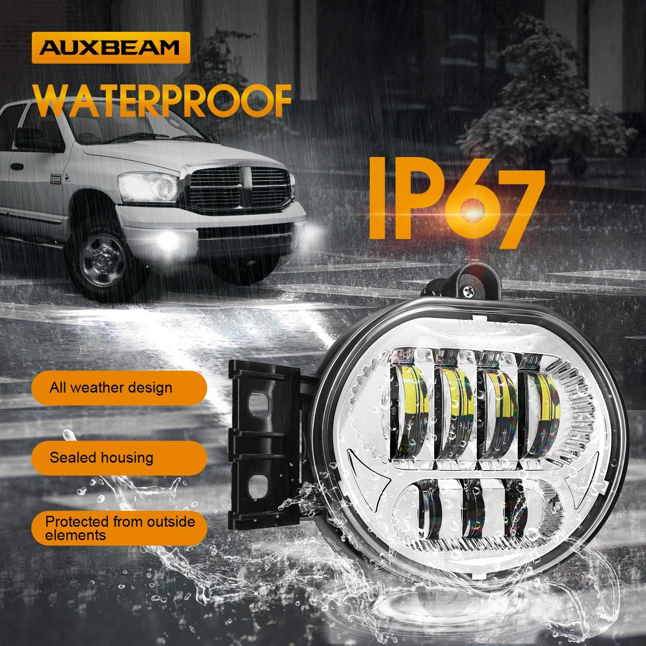 126w Pair Dodge Durango 2005 2006 Fog Lamps For Dodge Ram 2500 3500 2003 2009 Dodge Durango 2nd Generation 2004 Chrome Auxbeam Led Fog Light Lamps For Dodge Ram 1500 2002 2008 Lighting Assemblies Accessories