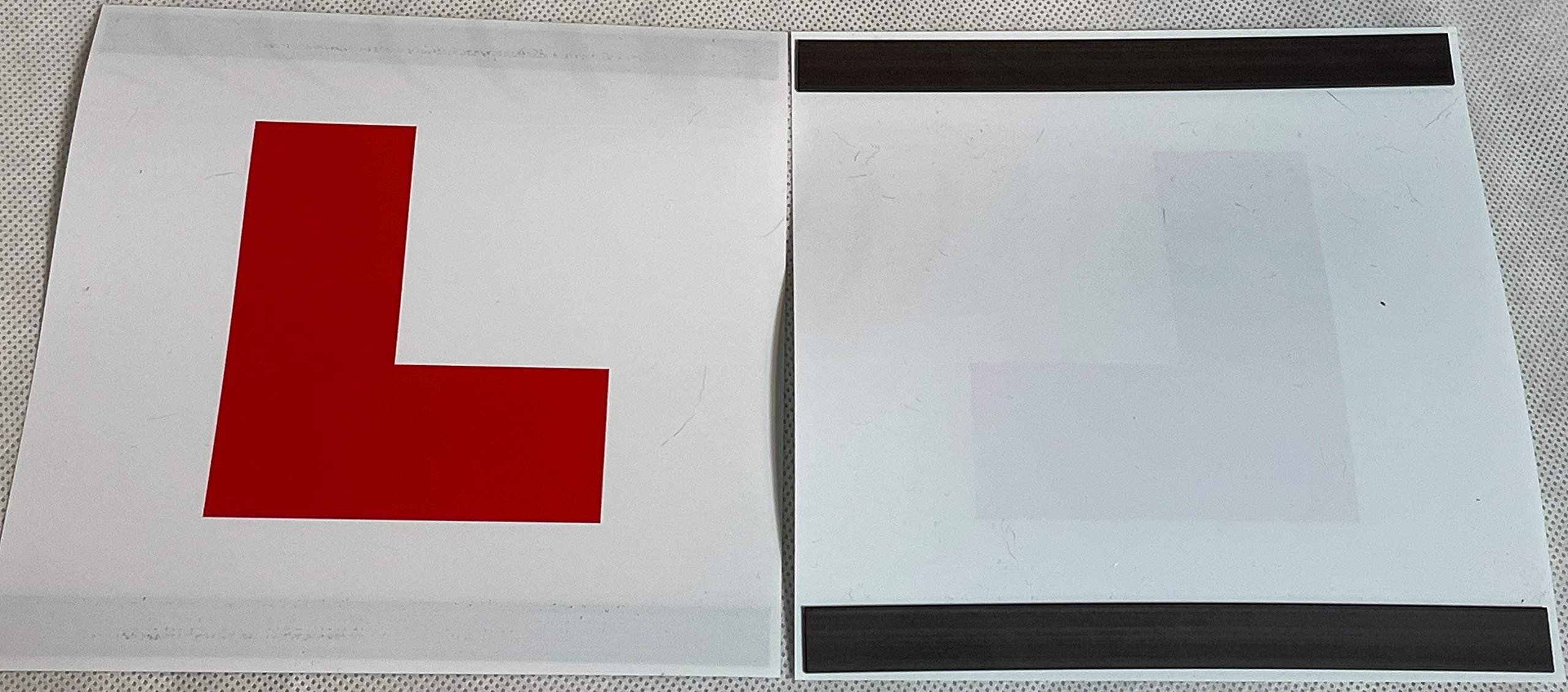 A Pack of 2 Magnetic Exterior Learner Driver Red L Plate with P Plate New Driver Universal Use