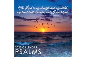 ROCHLI 2025 Psalms - 12" x 12" Square Hanging Wall Planner Plastic Free
