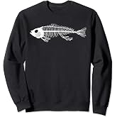 Bone Fish Skeleton Sweatshirt
