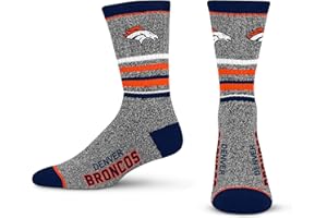 FBF For Bare Feet Men's NFL 5 Star Marbled Crew Sock, 1 Pair