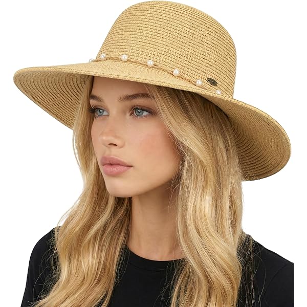 100% Paper Woven Wire Brim Coastal Cowgirl Hat Trendy Apparel Shop Paper Braid Wide Wire Brim Cowboy Hat  main image 2