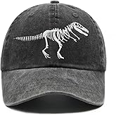 Waldeal Women's Cute Dinosaur Baseball Caps Embroidered Adjustable Washed Denim Dad Hat