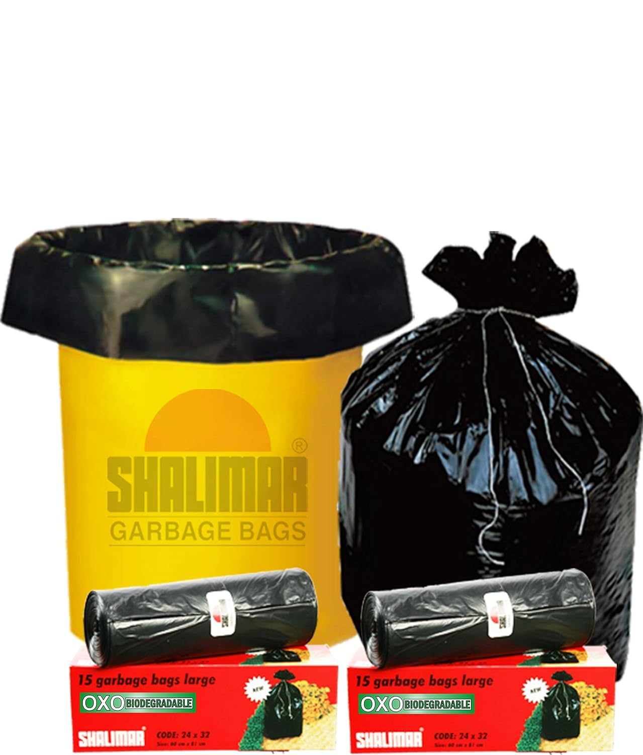 Shalimar Premium OXO Biodegradable Garbage Bags (Large) Size 60 cm x