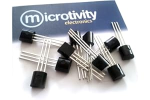 microtivity Pack of 10 2N3904 NPN Bipolar Amplifier/Switching Transistors