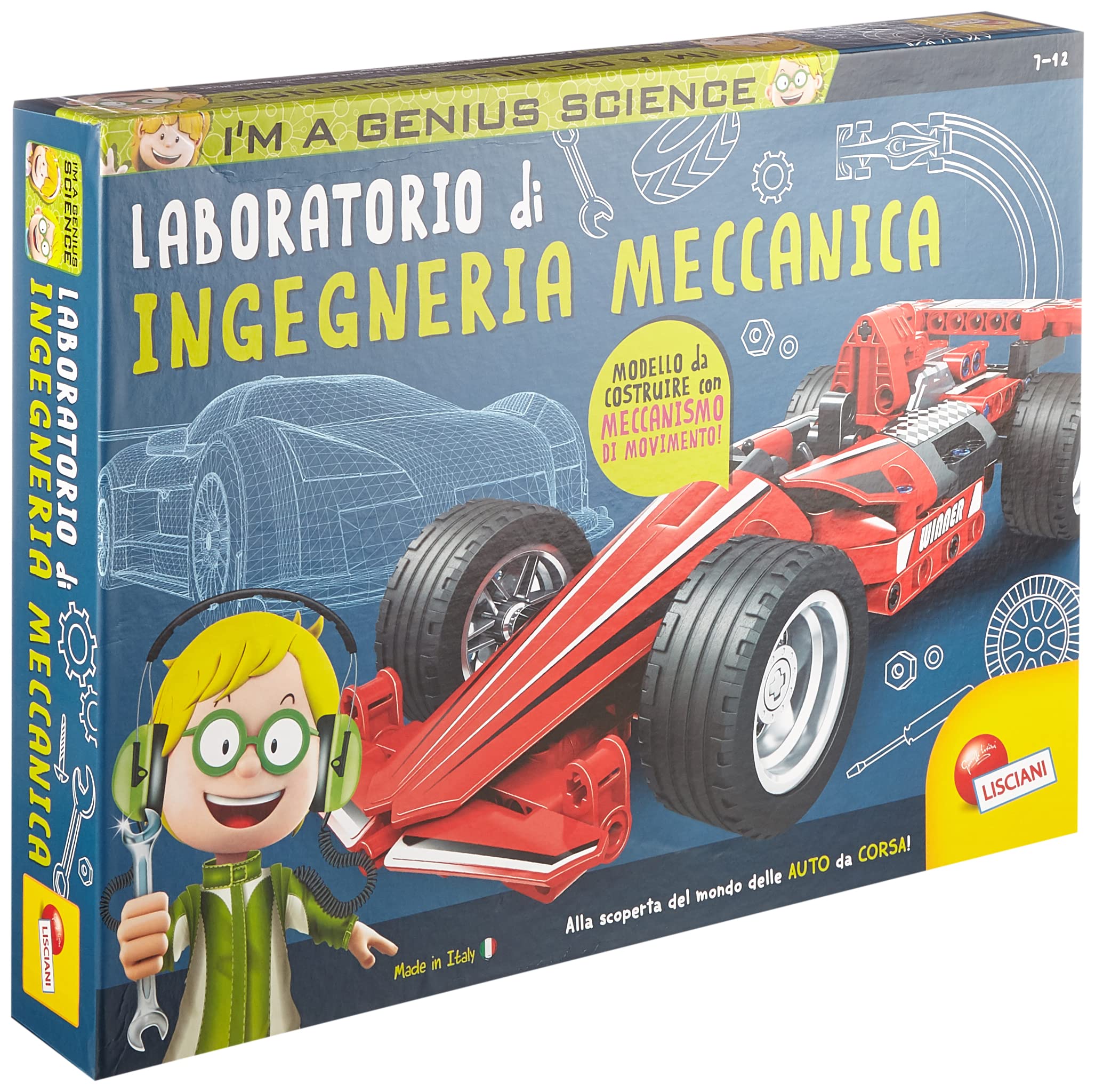 Lisciani Giochi- I'm a Genius Mechanical Engineering Laboratory, 84272
