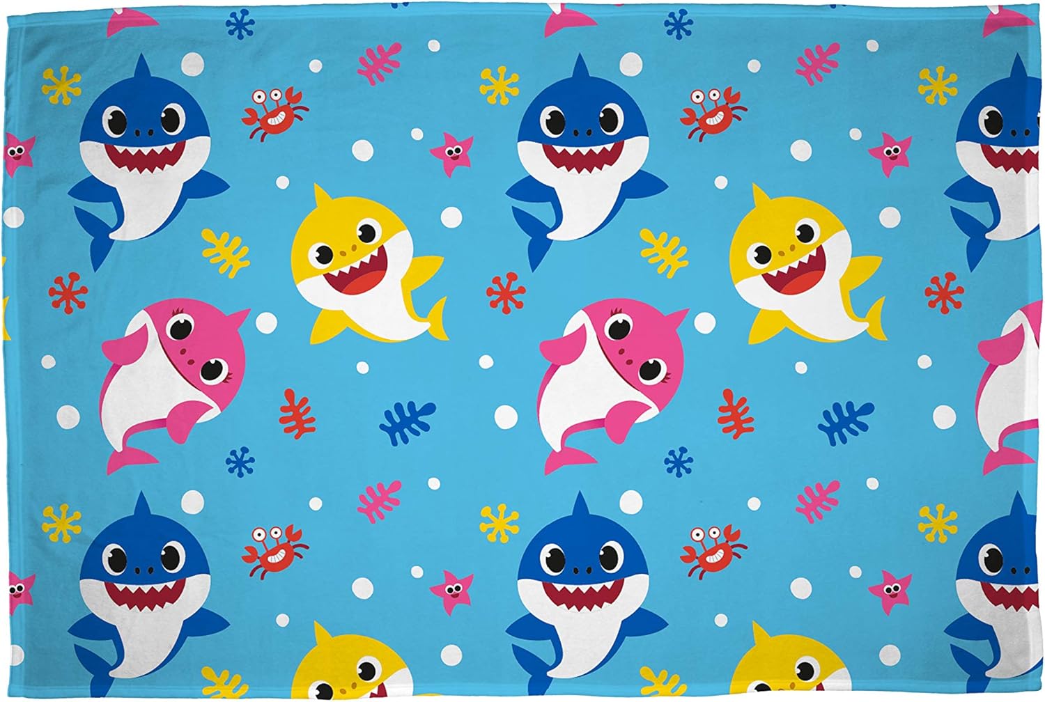 baby shark fleece blanket