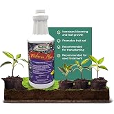 Medina Plus Liquid Soil Loosener for Lawns Gardens Houseplants - 1 Qt | 40+ Trace Elements | Seaweed Extract | Boosts Blooming &amp; Root Growth | Reduces Transplant Shock | For Beds &amp; Pots
