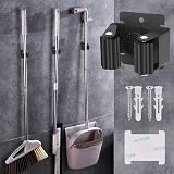 Hejo 10 Pack Mop Broom Holder Stainless Steel Wall Mounted Storage Rack view 3