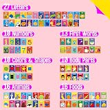 SpriteGru 51 Pcs Spanish Cognitive Flashcards 7 in 1 with 2 Rings view 4