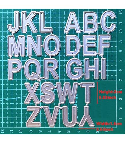 Amazon.com: Sizzix Bigz Alphabet Uppercase Die Sassy Serif Letter