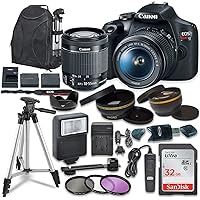 Canon EOS Rebel T7 Digital SLR Camera with Canon EF-S 18-55mm Image Stabilization II Lens, Sandisk 32GB SDHC Memory…