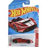 Hot Wheels McLaren Elva, Red Edition 4/12, 1:64 Scale Die-Cast Car, Pull-Back Action, Ages 3+