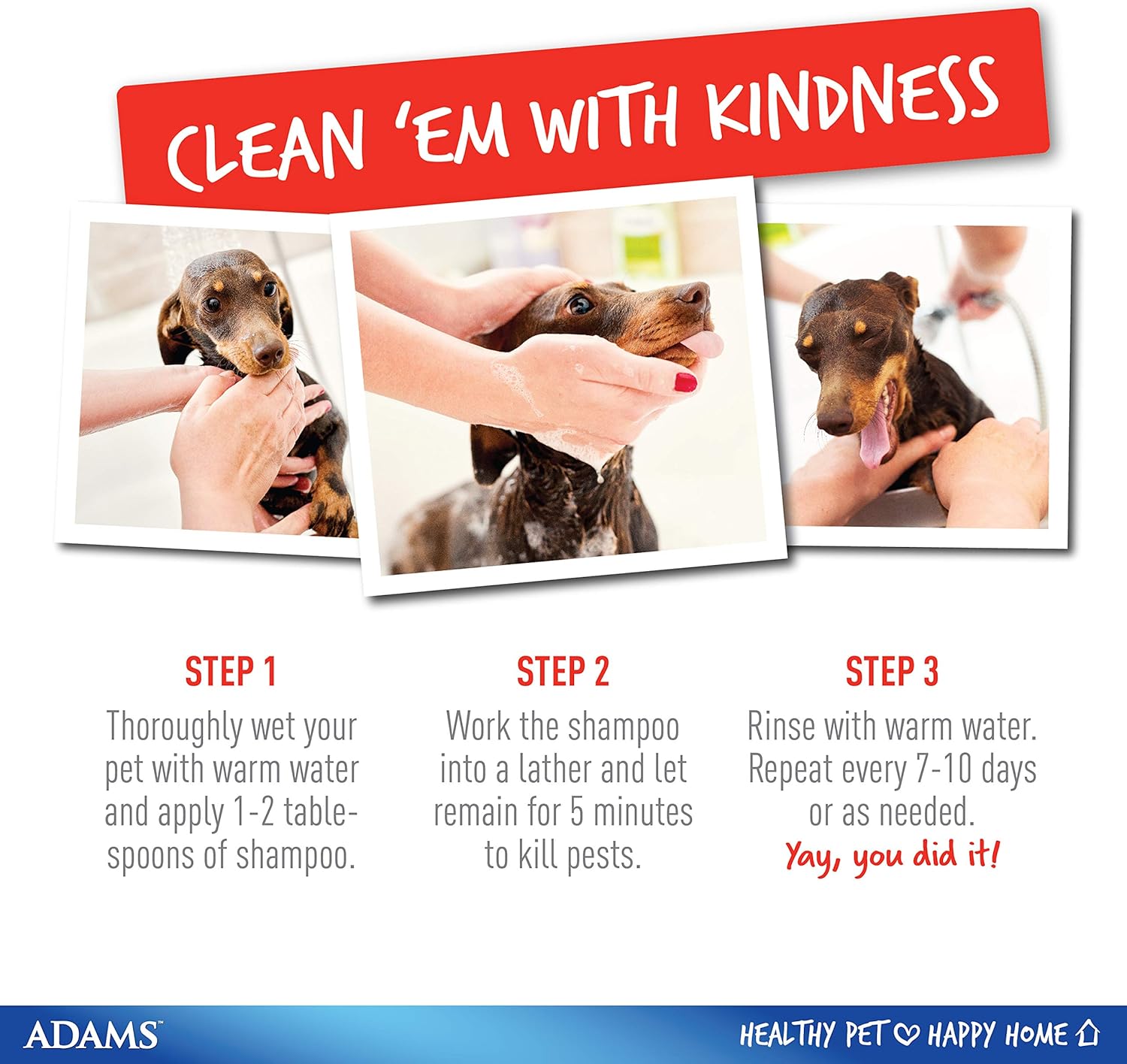 Adams Plus Flea & Tick Shampoo with Precor 12 Ounces : Pet Flea Control Shampoos : Pet Supplies