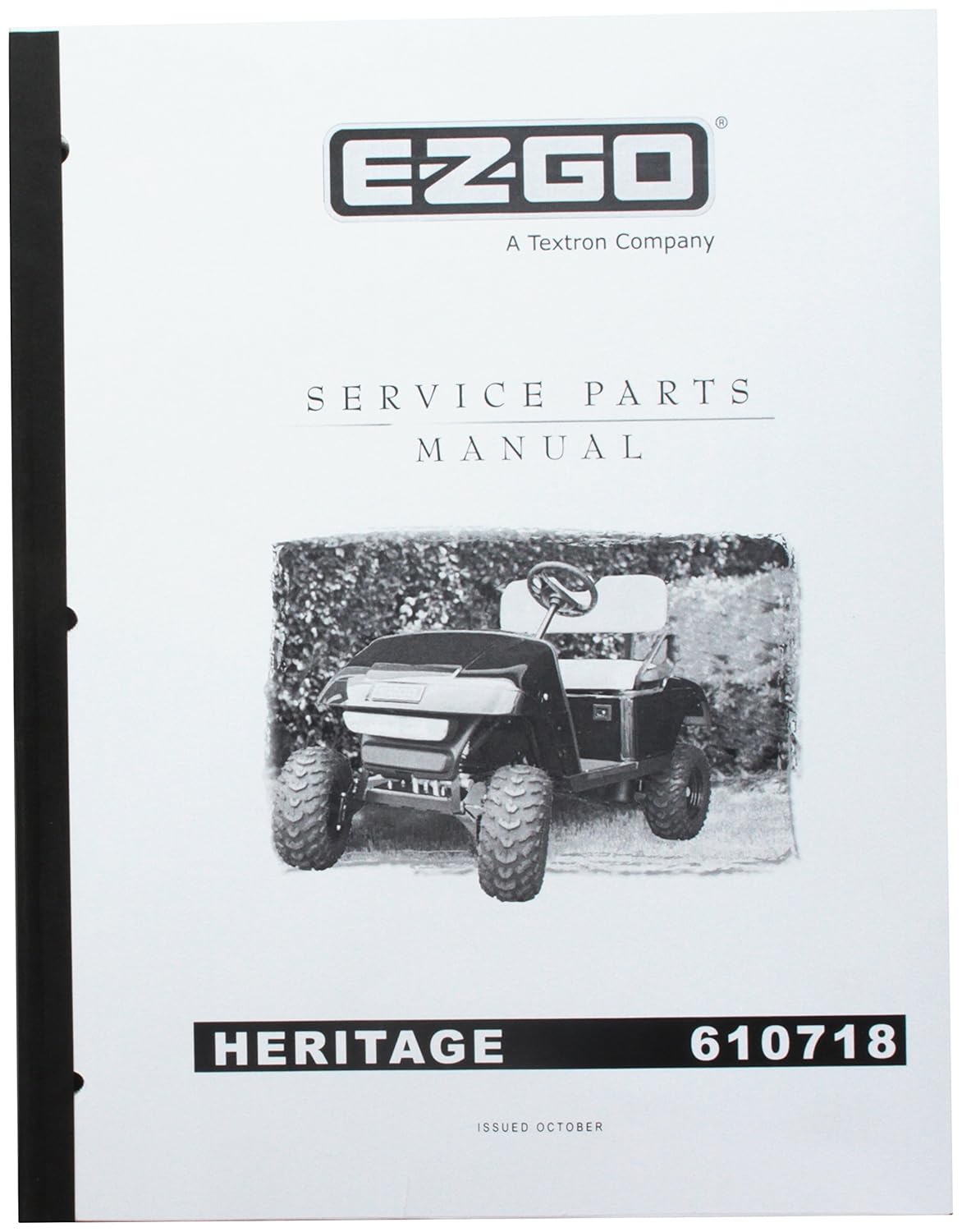 Amazon.com : EZGO 610718 TXT Heritage Parts Manual : Outdoor Decorative  Fences : Garden