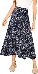 SheIn Women's Polka Dot A-Line Button Si…