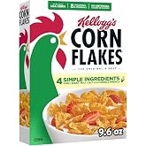 Kellogg's Corn Flakes Original Breakfast Cereal 9.6 oz | 8 Vitamins and Minerals, Healthy Snacks