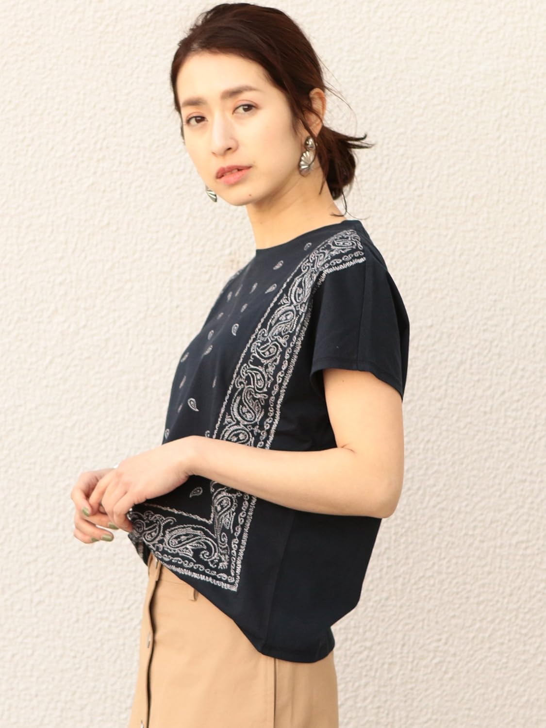 大量入荷 ユナイテッドアローズ ビューティ ユース By Free その他2 92 Free その他2 92 B07fq1481b ペイズリー刺繍tシャツ Tシャツカットソー Www Hola Atizapan Com