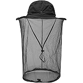 Fishing Hat Sun Protection Hat Mosquito Head Net for Outdoors Bucket Hat with Hidden Net Mesh