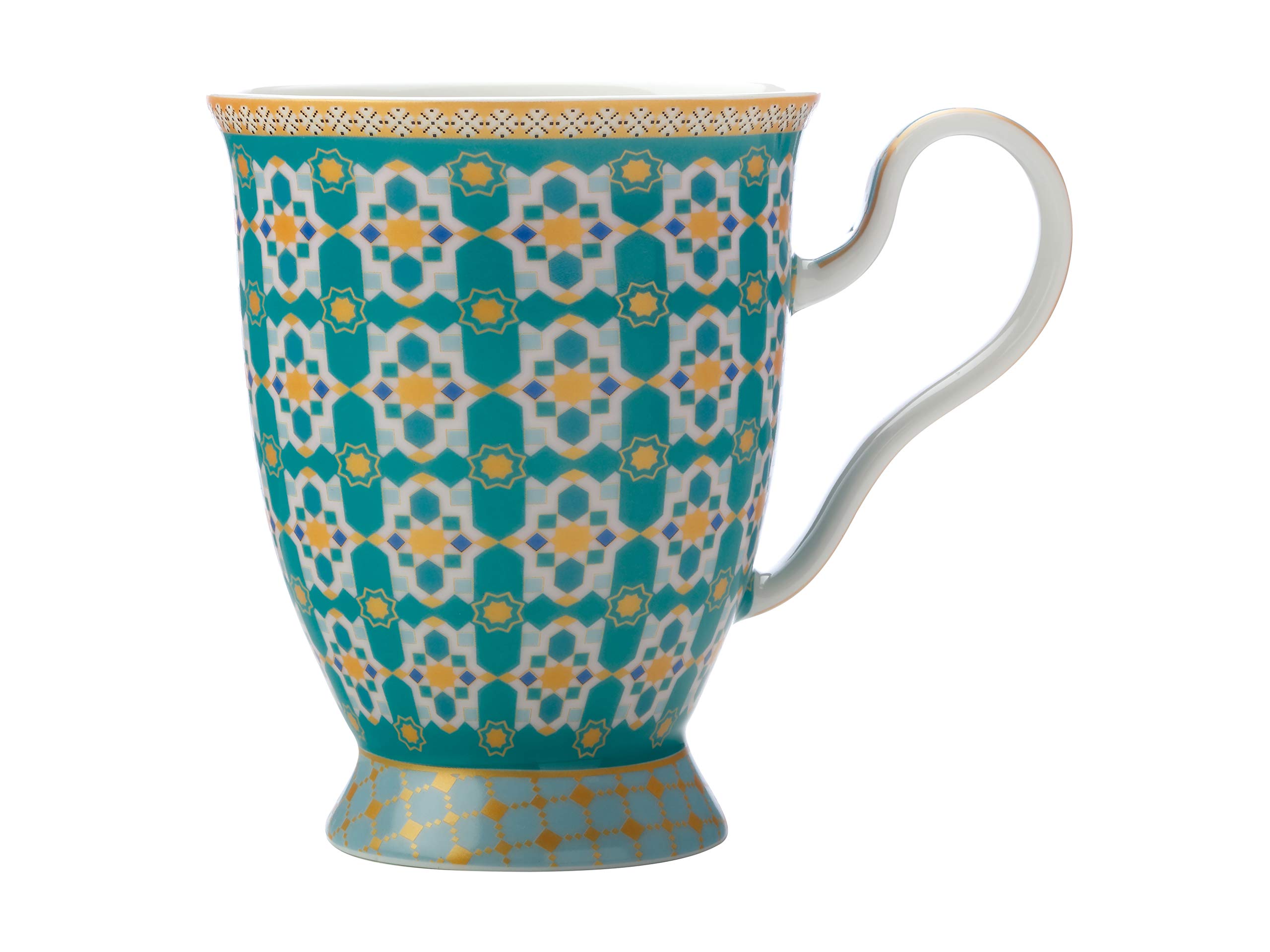 Maxwell & Williams Teas & C’s Kasbah Coffee Mug in Gift Box, Porcelain, Mint Green, 3 ml