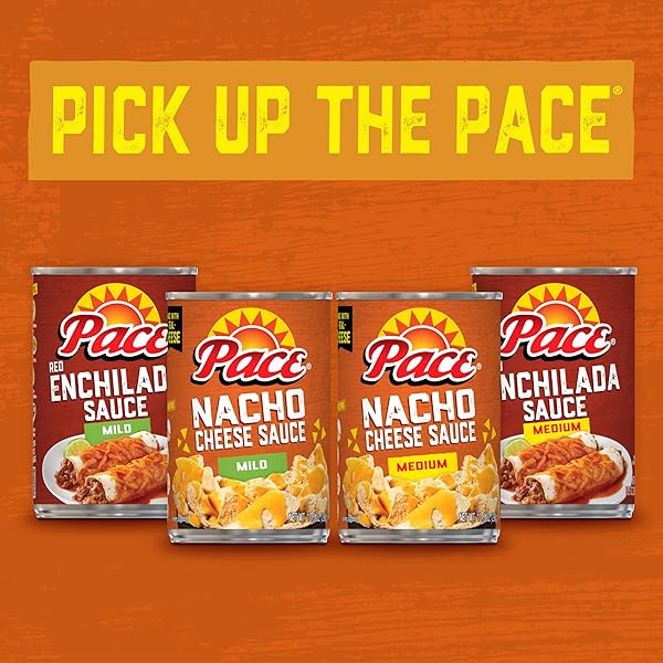 PACE MEDIUM NACHO CHEESE SAUCE, 10.5 OZ CAN