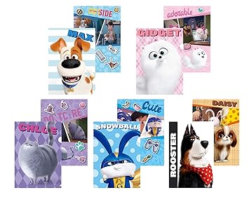 Amazon アニメ映画 ペット2 Pets2 ミニクリアファイル5枚セット A5