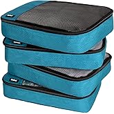 Packing Cubes for Travel Essentials,4 Set Packing Cubes for Suitcases,Lightweight Mesh Luggage Organizer Bag,Blue