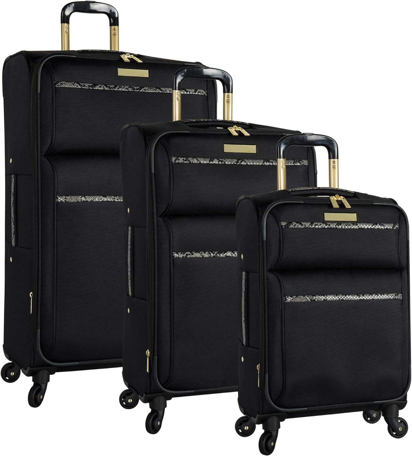 vince camuto carry on luggage black