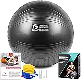 Gruper Yoga Ball, 18-30 Inch Extra Thick Exercise