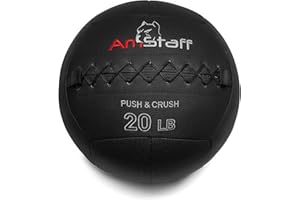 AmStaff Fitness Pro Medicine and Wall Balls - Ideal Workout Equipment for Strength, Power and Conditioning Training - Non-Sli