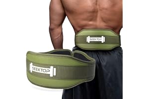 Seektop Weight Lifting Belt Quick Locking Gym Weightlifting Lifting Belt for Bodybuilding Powerlifting Men and Women- 4 Inch WideBack Support Nylon Belt, for Cross Training, Squats, Workout, Lunges