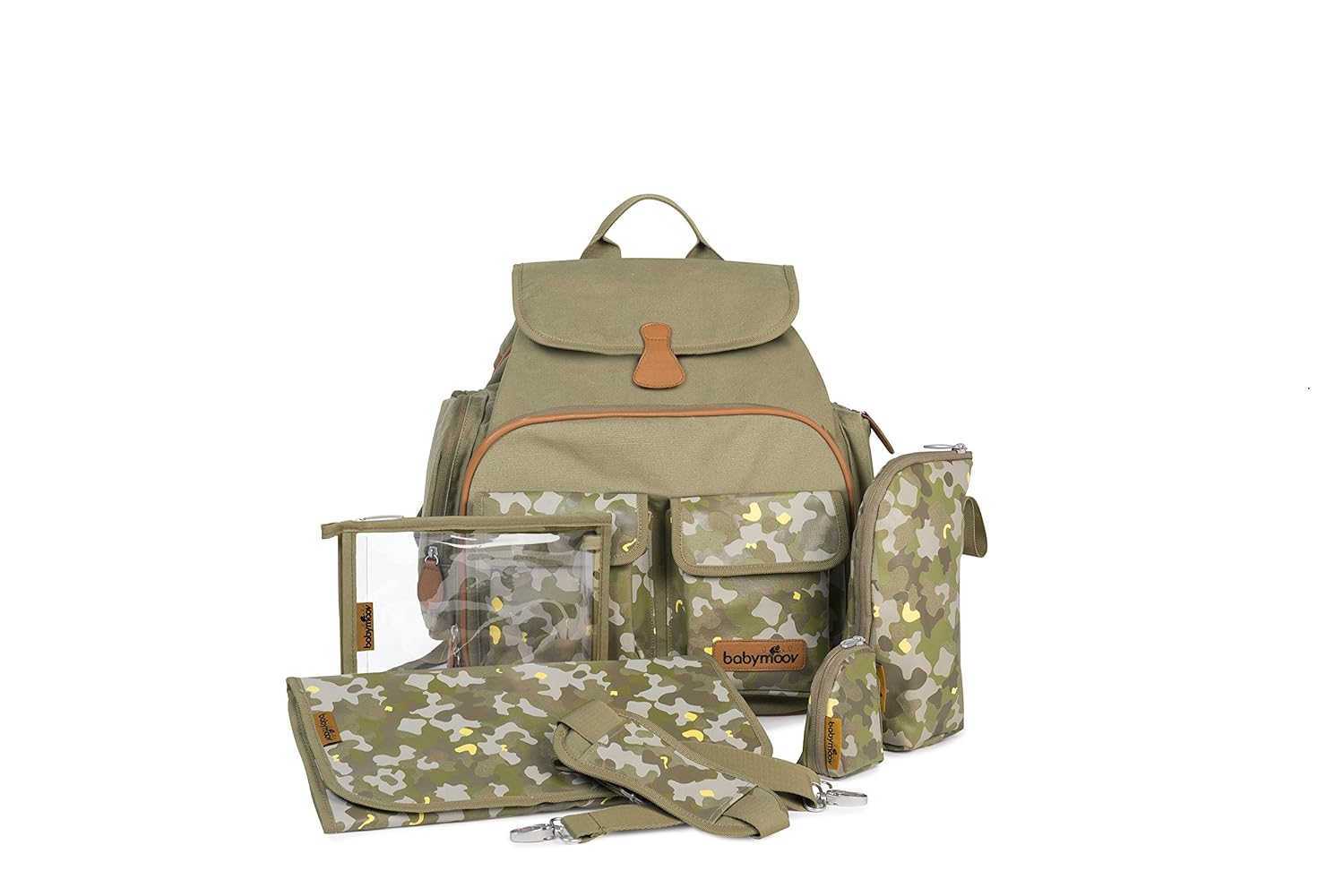 Babymoov A043558 Wickeltasche Glober Bag Grau Meliert - 