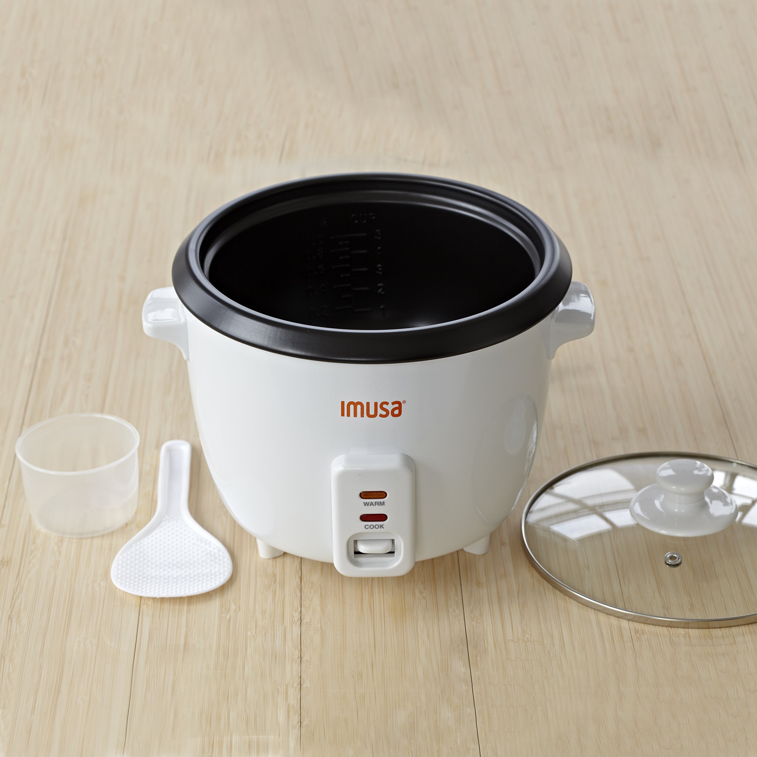 IMUSA USA GAU00013 Electric Nonstick Rice Cooker 8Cup (Uncooked) 16