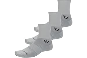 Swiftwick- ASPIRE (3 Pairs) Quarter Crew Cycling & Trail Running Socks, Compression Fit